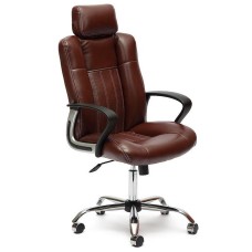 Кресло Tetchair OXFORD кож/зам, коричневый/коричневый перфорированный, 36-36/36-36/06