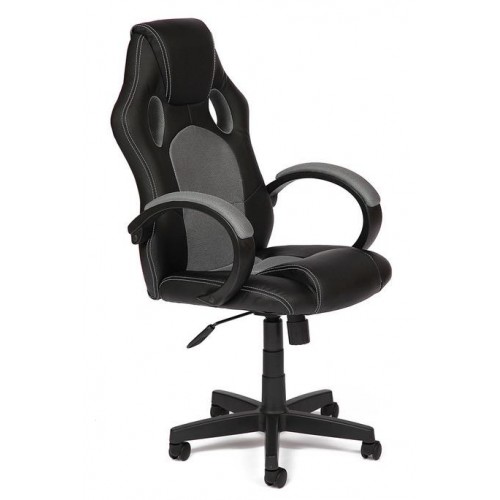 Кресло Tetchair RACER GT кож/зам/ткань, черный/серый, 36-6/12