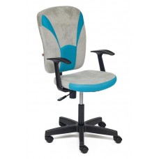Кресло для персонала TETCHAIR OSTIN, ткань, серый/бирюзовый