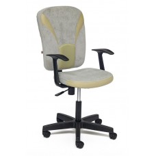Кресло для персонала TETCHAIR OSTIN, ткань, серый/фисташковый