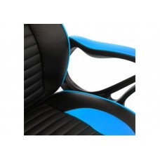 Компьютерное кресло WOODVILLE Leon черное/голубое