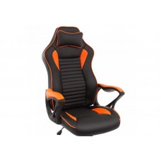 Компьютерное кресло WOODVILLE Leon черное/оранжевое