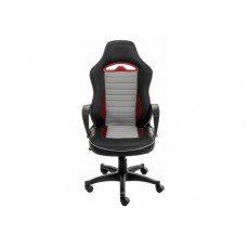 Компьютерное кресло WOODVILLE Loki серое / черное / красное