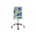 Компьютерное кресло WOODVILLE Mis white / flowers fabric
