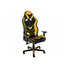 Компьютерное кресло WOODVILLE Racer черное/желтое