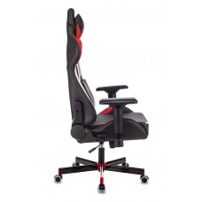 Кресло игровое Zombie VIKING TANK черный/красный/белый искусственная кожа с подголов.